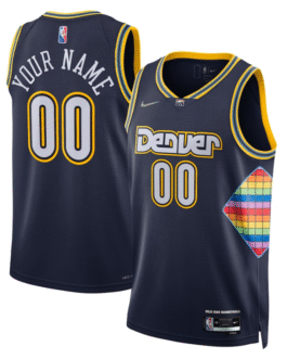 Denver Nuggets 2022 Swingman Customized Jersey – City Edition – Navy