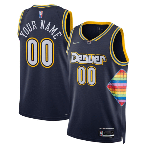 Denver Nuggets 2022 Swingman Customized Jersey - City Edition - Navy