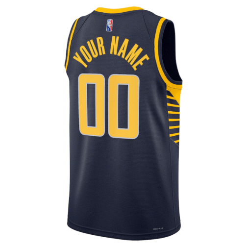 Indiana Pacers 2022 Diamond Swingman Customized Jersey - Icon Edition - Navy - Image 3