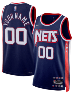 Brooklyn Nets 2022 Customized Jersey – City Edition – Navy