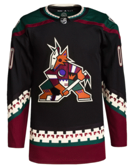 Arizona Coyotes Home Primegreen Custom Jersey – Black