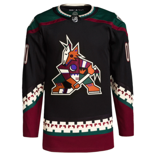 Arizona Coyotes Home Primegreen Custom Jersey - Black - Image 2