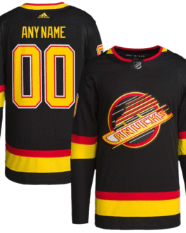 Vancouver Canucks Custom Jersey – Black