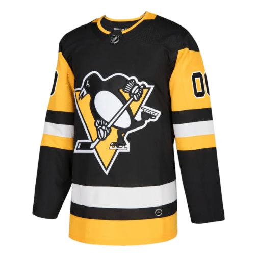 Pittsburgh Penguins Custom Jersey - Black - Image 2
