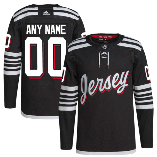 New Jersey Devils Pro Custom Jersey - Black
