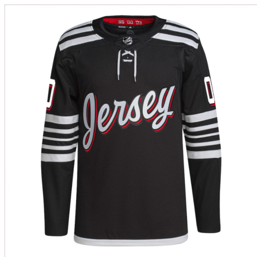 New Jersey Devils Pro Custom Jersey - Black - Image 2