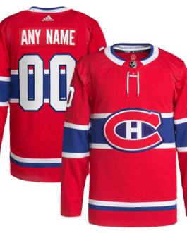 Montreal Canadiens Home Custom Jersey – Red