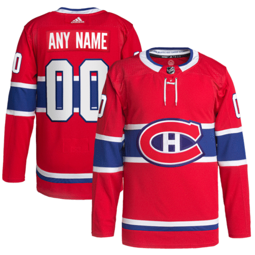 Montreal Canadiens Home Custom Jersey - Red
