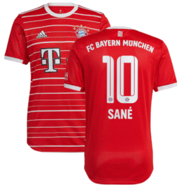 FC Bayern Munich Home Shirt 2022-23 with Sané 10 printing Jersey – All Genders