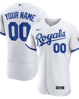 All Genders Kansas City Royals White Official Custom Jersey