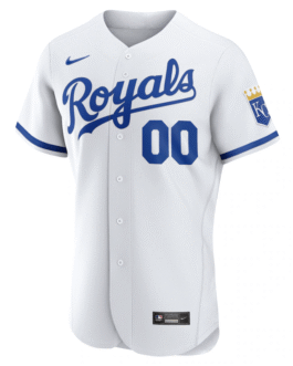 All Genders Kansas City Royals White Official Custom Jersey