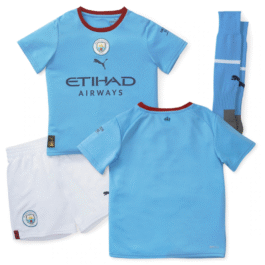Manchester City Home 2 – 13 Years Kids Kit 2022-23 Custom jersey