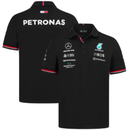 Mercedes AMG Petronas Formula 1 2022 Team Polo – Black – All Genders