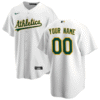 Oakland Athletics White Home Custom Jersey - All Genders
