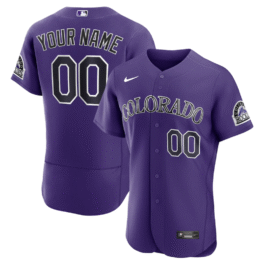 Colorado Rockies Purple Alternate Custom Jersey – All Genders