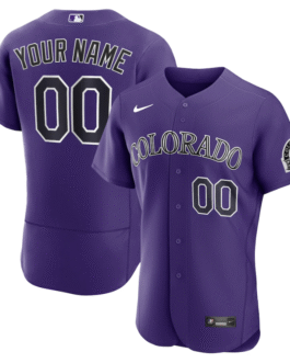 Colorado Rockies Purple Alternate Custom Jersey – All Genders