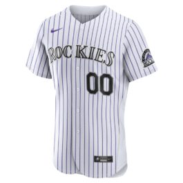 Colorado Rockies White Home Custom Jersey