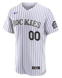 Colorado Rockies White Home Custom Jersey