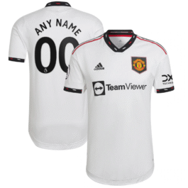 Manchester United 2022/23 Away Custom Jersey – White