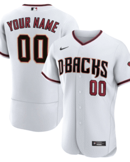 Arizona Diamondbacks White Custom Jersey –