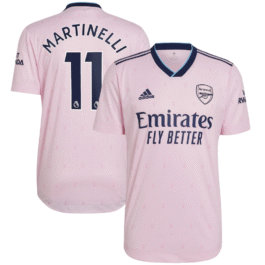 Arsenal Third Shirt 2022-23 with Martinelli 11 printing Player Jersey – All Genders