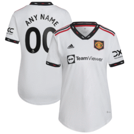 Manchester United Wo 2022/23 Away Custom Jersey – White