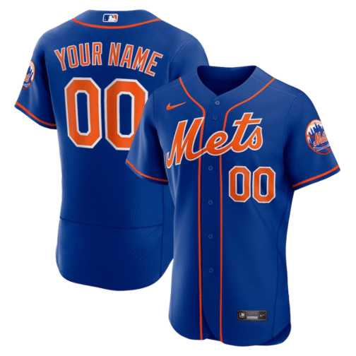 New York Mets Royal Alternate Custom Jersey All Players