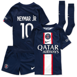 Paris Saint-Germain Home Stadium Kit 2022-23 – Little Kids with Neymar Jr 10 printing