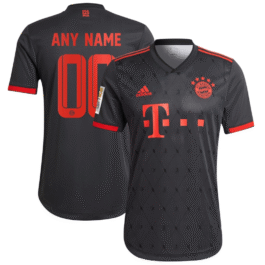 All Genders Bayern Munich Third Shirt 2022/23 Custom Jersey – Gray