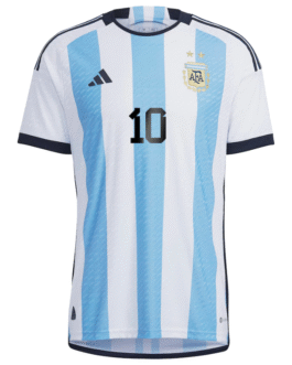Lionel Messi Argentina National Team 2022/23 Qatar World Cup Player Jersey – White