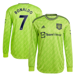 Manchester United Third Shirt 2022-23 – Long Sleeve with Jersey Ronaldo 7 printing