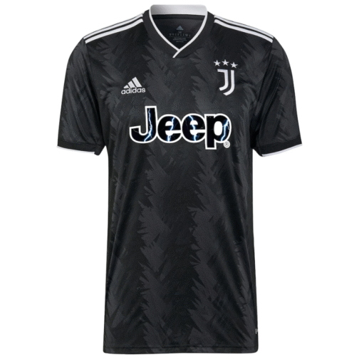 Juventus Away Jersey 2022-2023 with Player Pogba 10 printing Unisex - Black - Image 2