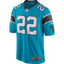 Christian McCaffrey Blue Carolina Panthers Game Jersey Unisex