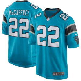 Christian McCaffrey Blue Carolina Panthers Game Jersey Unisex