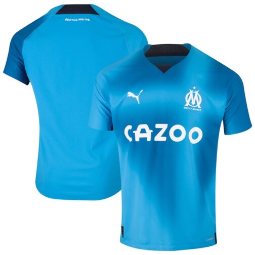 Olympique de Marseille Third Jersey 2022-2023 Customized Shirt  Unisex - Blue