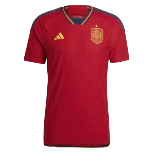 Spain Home Jersey 2022-2023 Qatar World Cup Customized Shirt Unisex - Red - Image 2