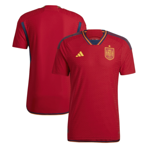 Spain Home Jersey 2022-2023 Qatar World Cup Customized Shirt Unisex - Red