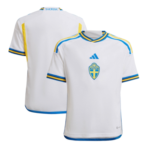 Sweden National Team Away Jersey Qatar World Cup 2022 Customized Shirt Unisex - White