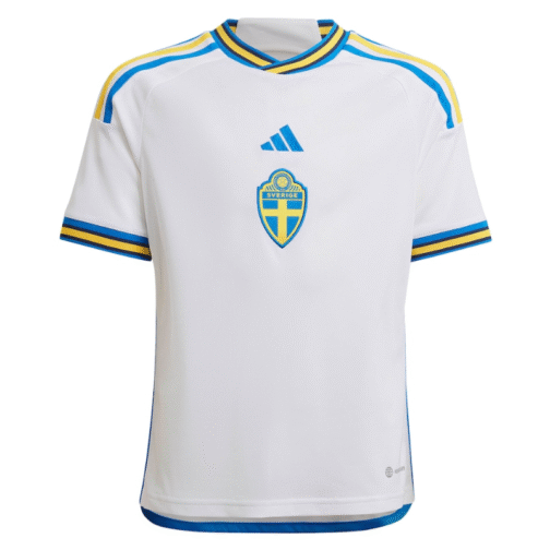 Sweden National Team Away Jersey Qatar World Cup 2022 Customized Shirt Unisex - White - Image 2