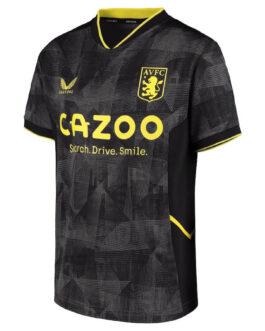 Any Name Aston Villa Third Shirt 2022-23 Custom Jersey – Black