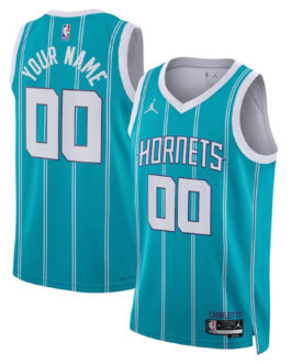 Charlotte Hornets Unisex 2022/23 Swingman Custom Jersey Teal – Icon Edition