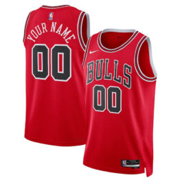 Chicago Bulls Unisex 2022/23 Swingman Custom Jersey Red – Icon Edition