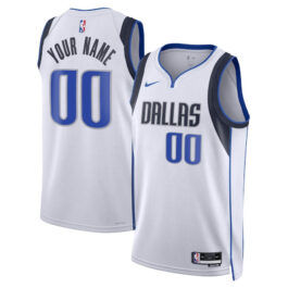 Dallas Mavericks Unisex 2022/23 Swingman Custom Jersey White – Association Edition