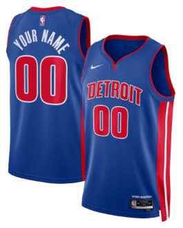 Detroit Pistons Unisex 2022/23 Swingman Custom Jersey Blue – Icon Edition