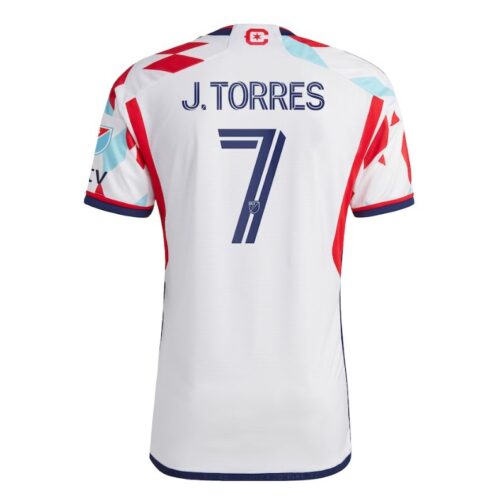 Chicago Fire J.Torres Unisex Shirt White 2023/24 A Kit For All Player Jersey - Image 3