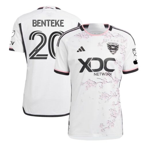 D.C. United Christian Benteke Unisex Shirt White 2023/24 Player Jersey