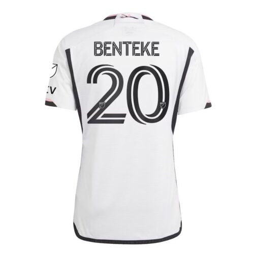 D.C. United Christian Benteke Unisex Shirt White 2023/24 Player Jersey - Image 3