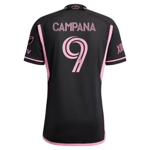Inter Miami CF Leonardo Campana Unisex Shirt Black 2023 Player Jersey - Image 3