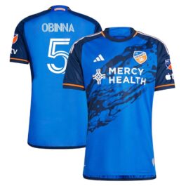 Obinna Nwobodo FC Cincinnati Unisex Shirt 2023 River Kit Player Jersey – Blue