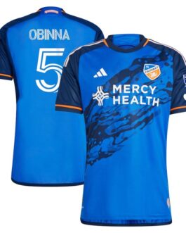 Obinna Nwobodo FC Cincinnati Unisex Shirt 2023 River Kit Player Jersey – Blue